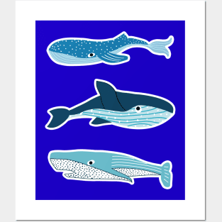 Three Whales Posters and Art